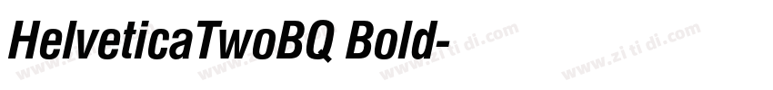 HelveticaTwoBQ Bold字体转换